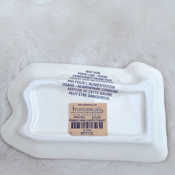 Francesca’s Mini Pennsylvania Shaped Trinket Dish - Picture 2 of 3